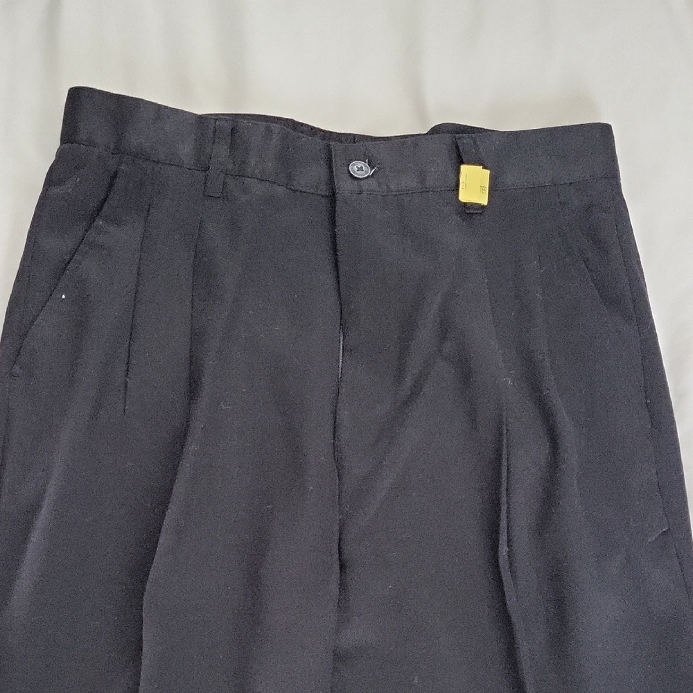Black Pleated Trousers